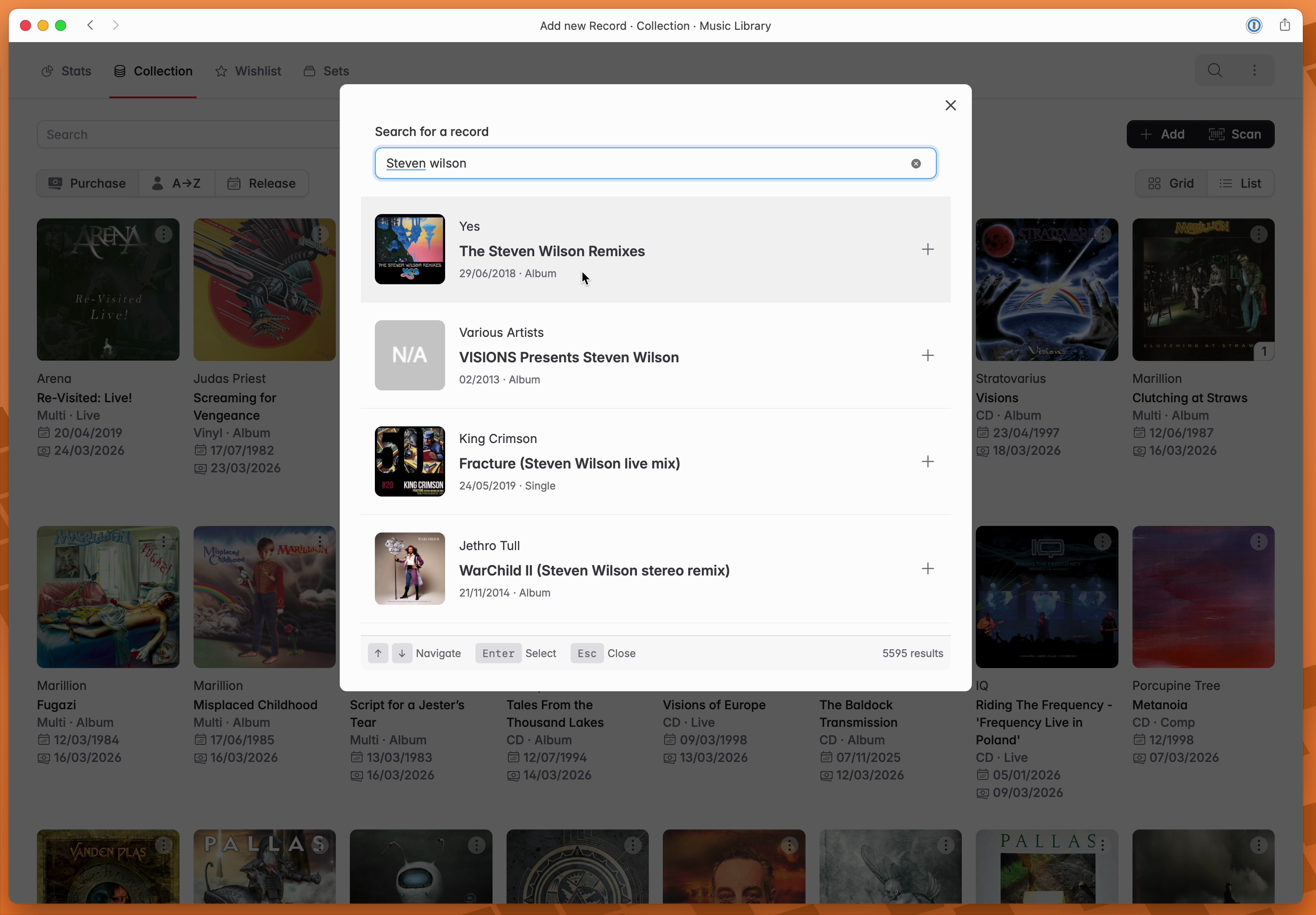 Searching for a record to add
